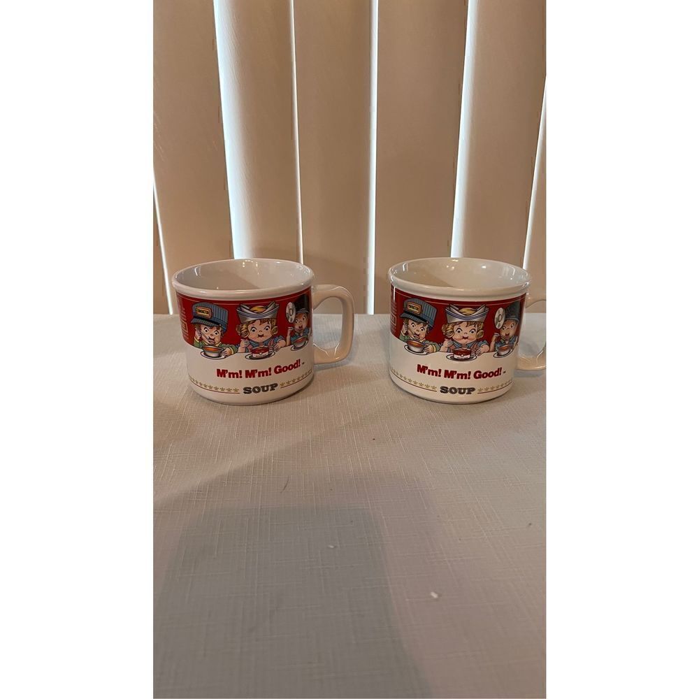 1993 Campbell Soup mug cup  MADE BY WESTWOOD 14 FL OZ SET OF 2